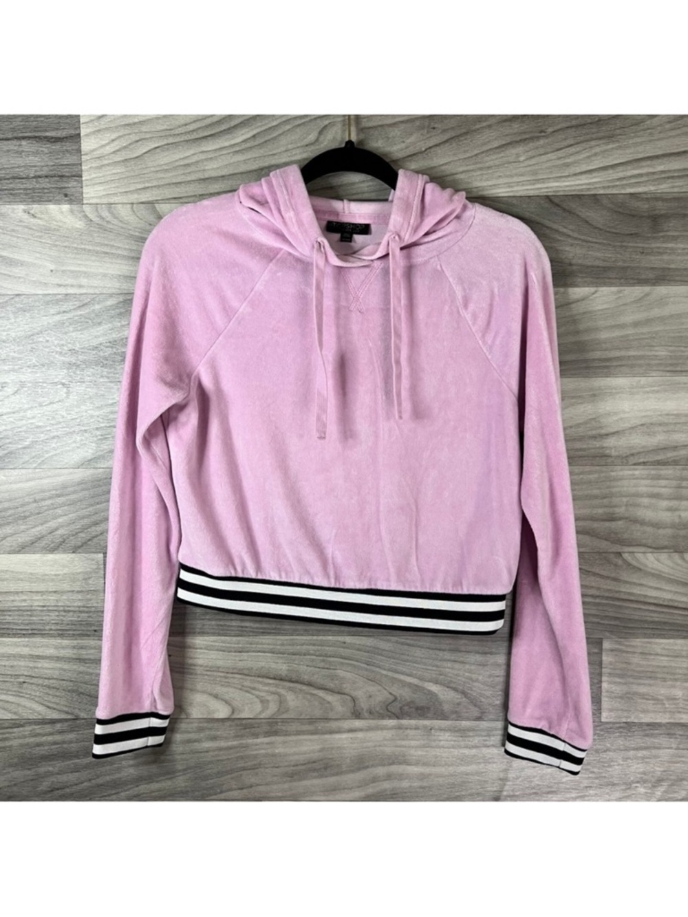 Topshop Velour Hoodie Pre-Owned